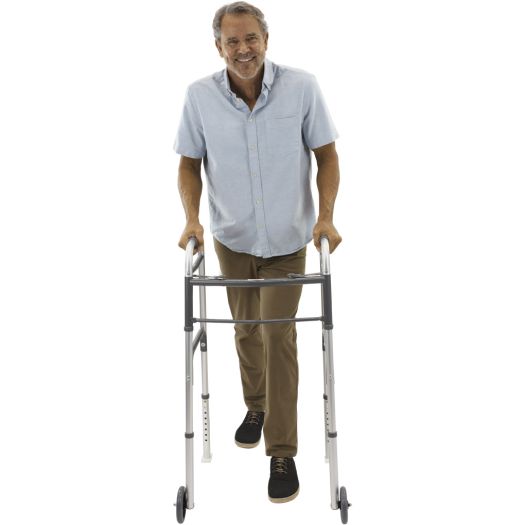 Vive Lightweight Aluminum Walker with Wheels