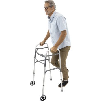 Vive Lightweight Aluminum Walker with Wheels