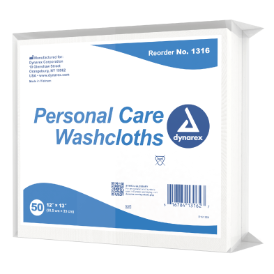 Dry Wipe Washcloth, 12 X 13, 50/Pkg
