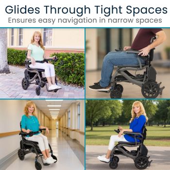 Vive Mobility Air Frame Power Wheelchair - Magnesium Collection