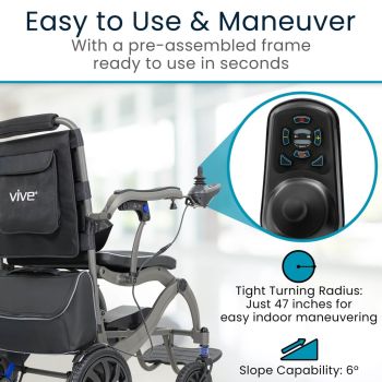 Vive Mobility Air Frame Power Wheelchair - Magnesium Collection