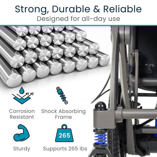 Vive Mobility Air Frame Power Wheelchair - Magnesium Collection