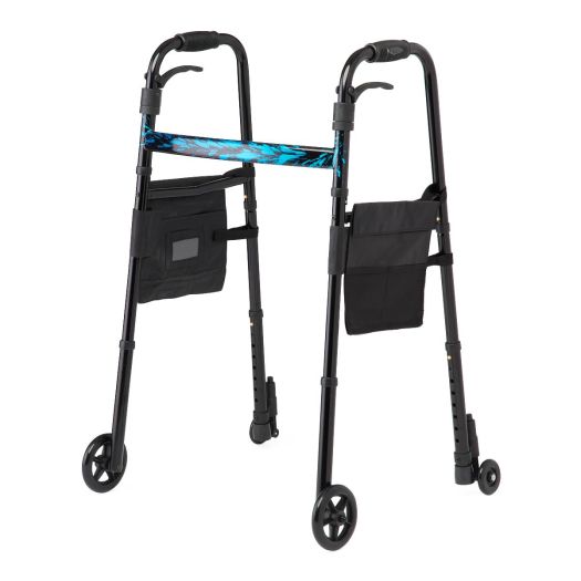 Folding Trigger Walker with 5" Wheels, Each