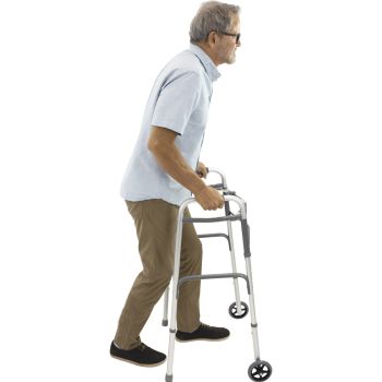 Vive Lightweight Aluminum Walker with Wheels