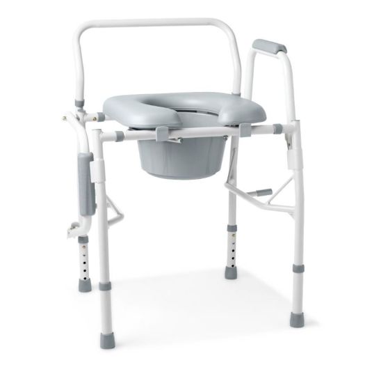 Drop-Arm Commode