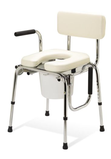 Drop-Arm Commode
