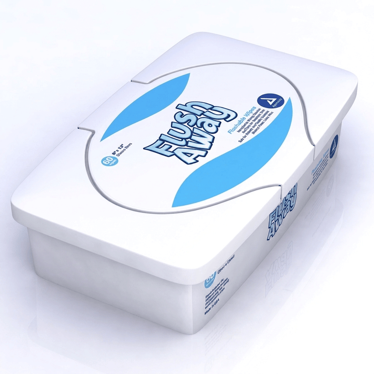 dynarex Flush Away Personal Wipe