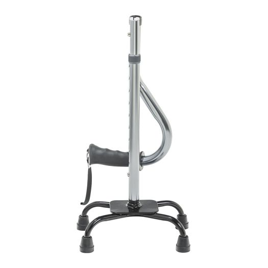 Folding Quad Cane, Small Base, Charcoal